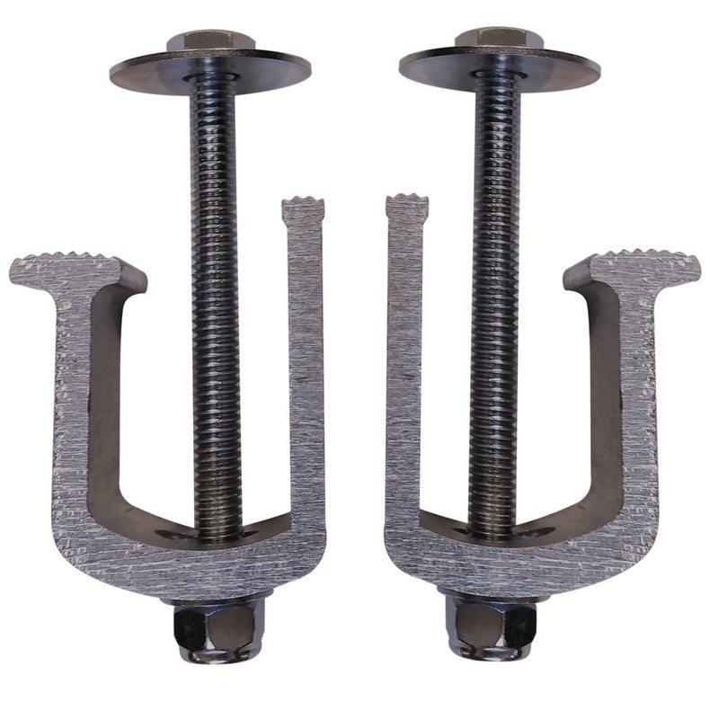 JQuad (2 Pack) Easy Mount - Truck Tool Box Clamps - Aluminum Tie Downs - Image 1